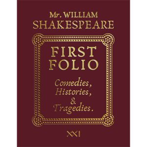 William Shakespeare — First Folio_book_600x600